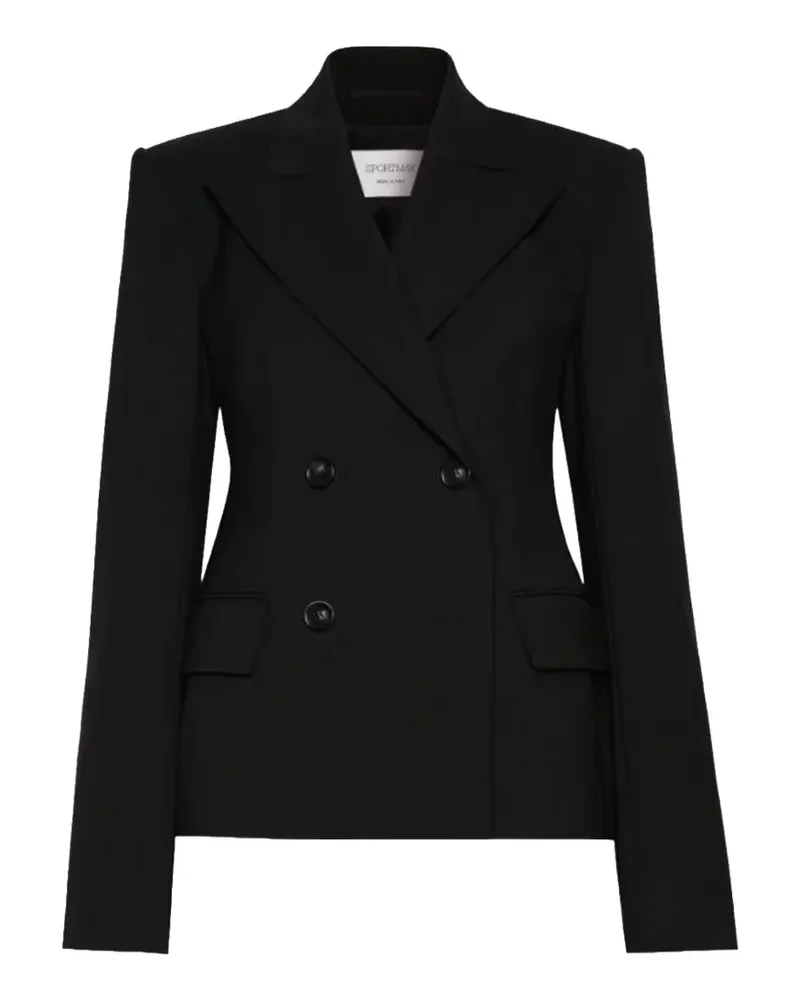SPORTMAX Fresia double-breasted peak-lapels blazer - Schwarz Schwarz