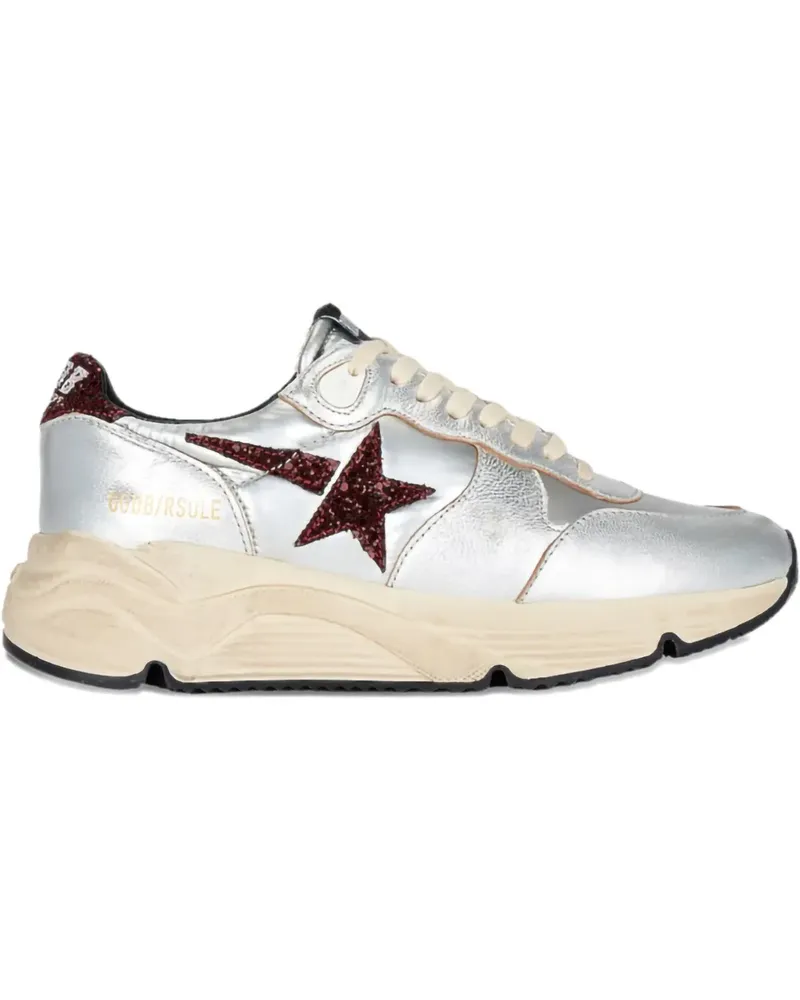 Golden Goose Running Sole "Silver/Bordeaux" Sneakers - Grau Grau