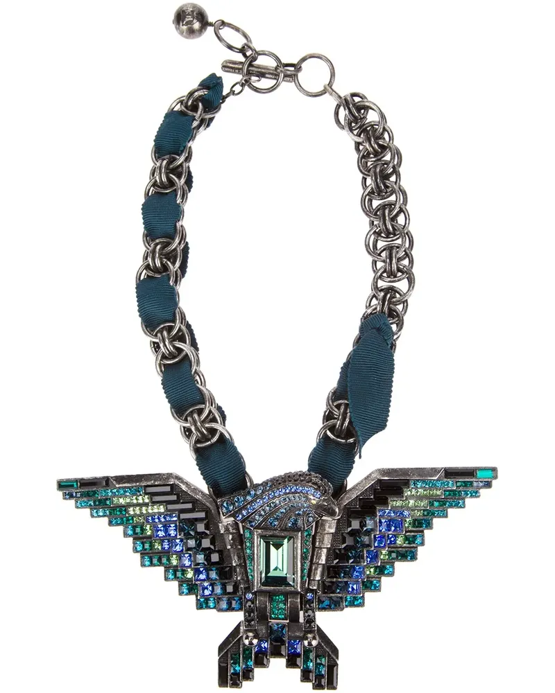 Lanvin Borneo' eagle choker - Blau Blau