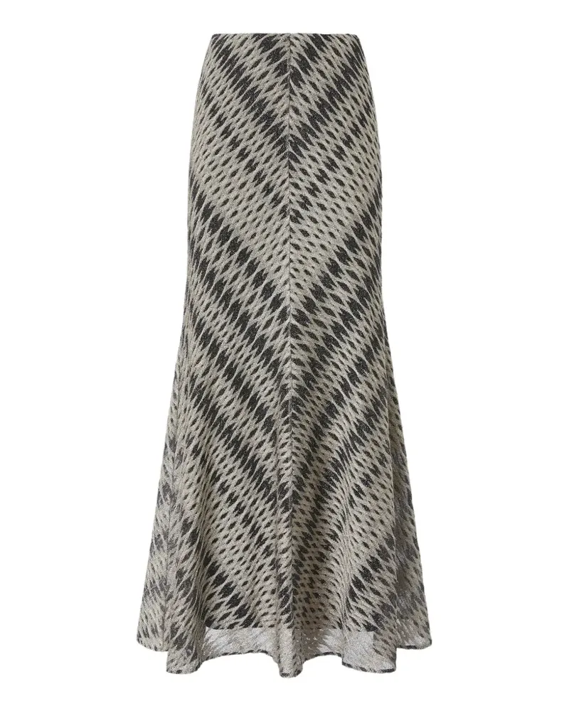 Missoni 3D diamond-pattern maxi skirt - Nude Nude