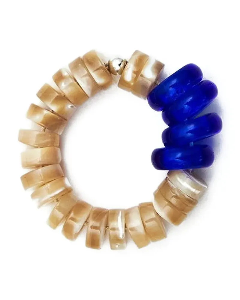 Santangelo mother-of-pearl lento ring - Nude Nude