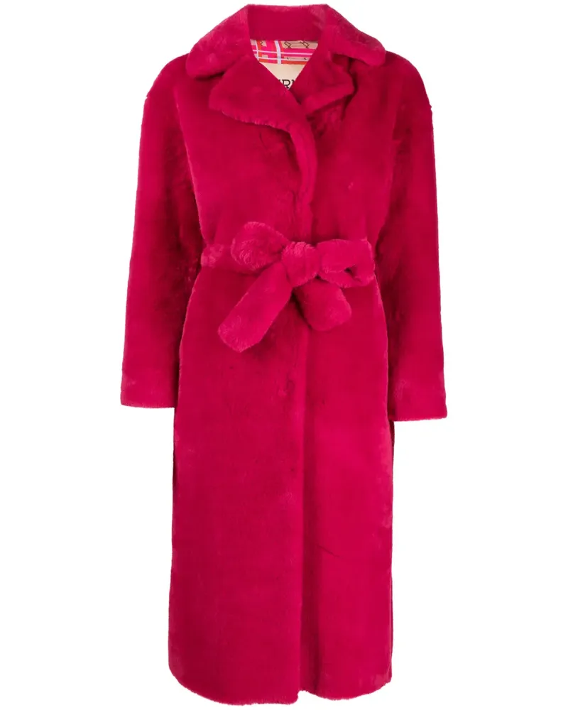 Herno Jacke aus Faux Shearling - Rosa Rosa