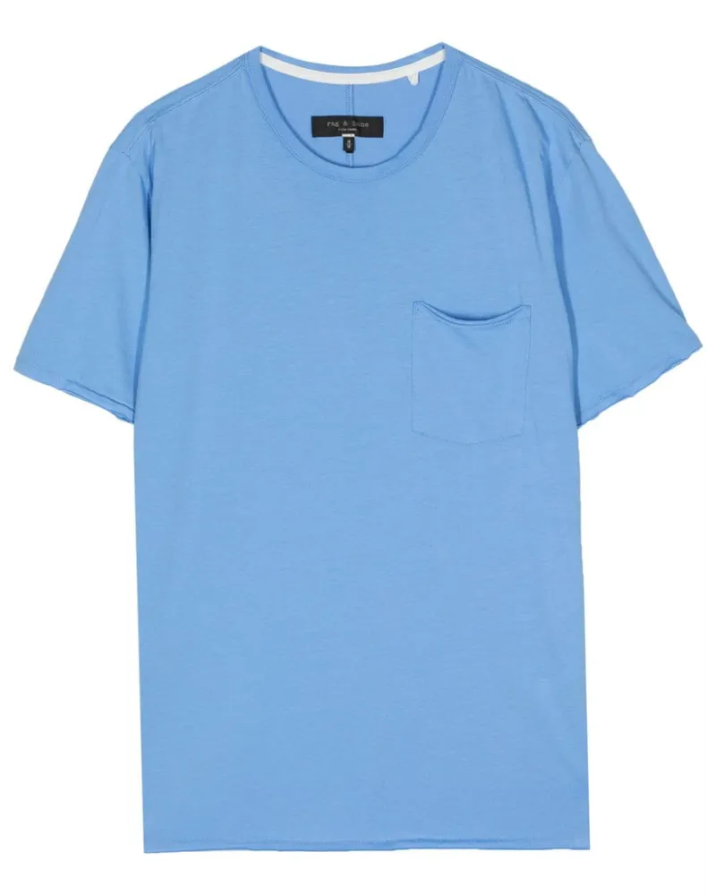 Rag & Bone Miles T-Shirt aus Bio-Baumwolle Blau