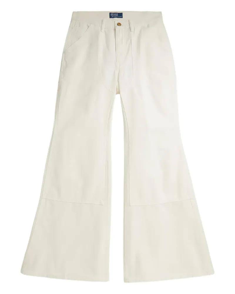 Ralph Lauren flared panelled trousers - Nude Nude