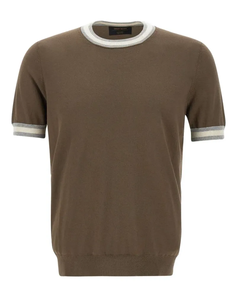 Gran Sasso Klassisches T-Shirt - Braun Braun