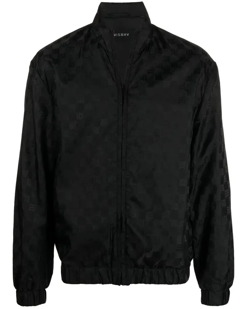 MISBHV Sportjacke mit Monogramm-Print - Schwarz Schwarz