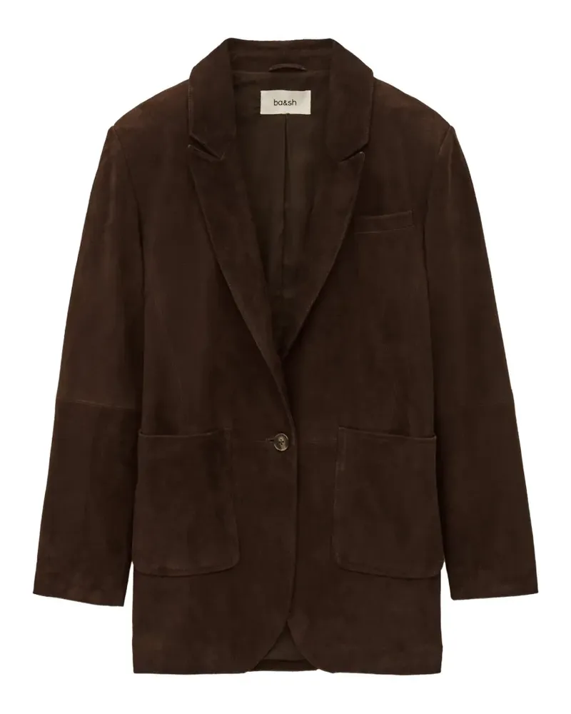 ba&sh Mosty single-breasted pocket blazer - Braun Braun