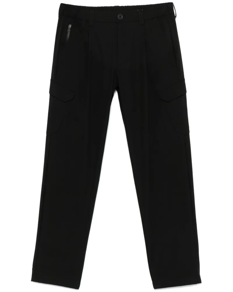 Herno Schmal zulaufende Cargohose - Schwarz Schwarz