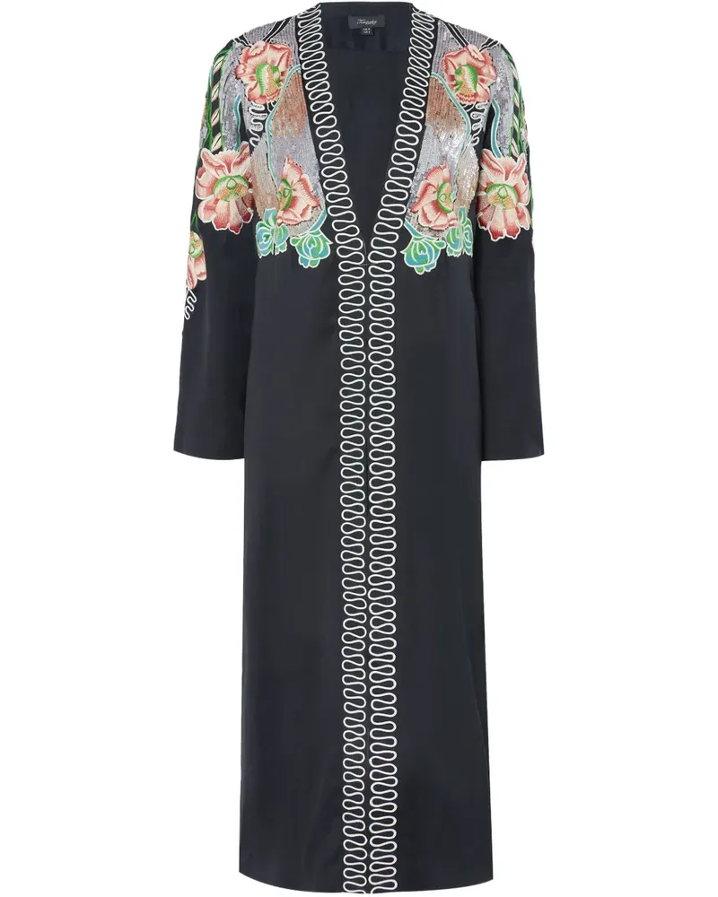 Temperley London Gracia Mantel - Schwarz Schwarz