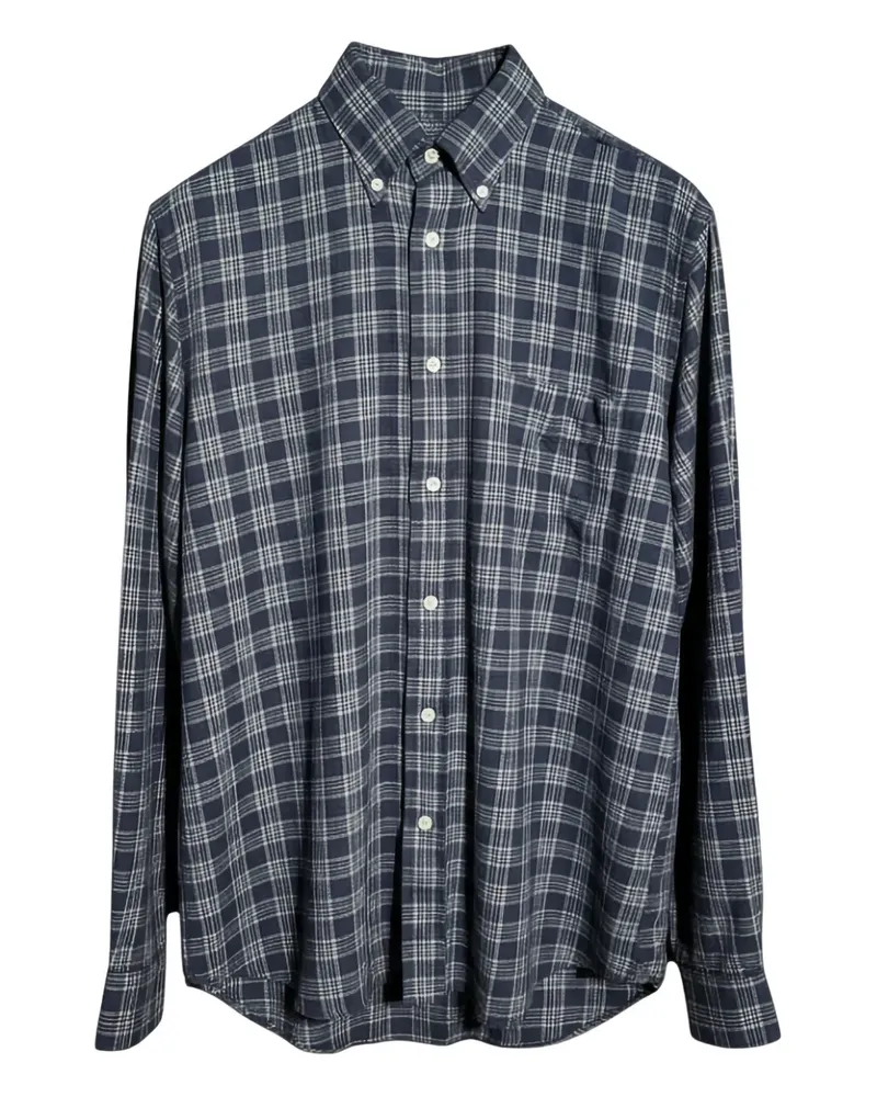 Hartford checked-pattern shirt - Blau Blau
