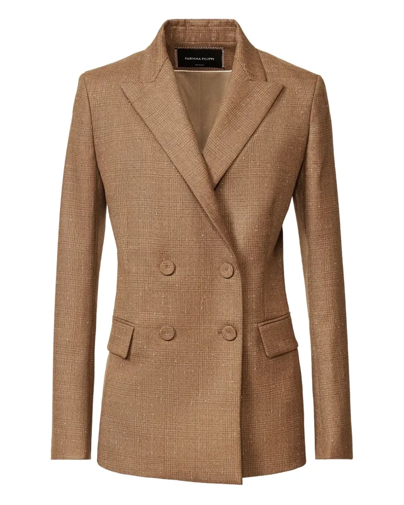 Fabiana Filippi double-breasted blazer - Braun Braun