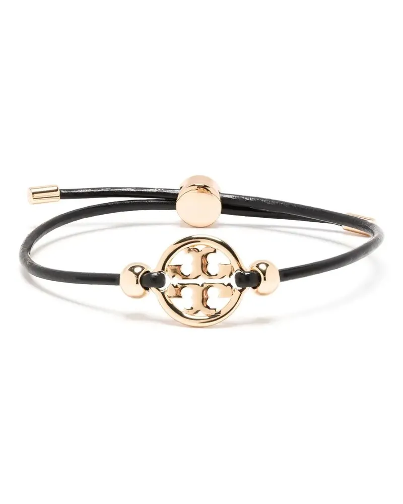 Tory Burch Armband mit Logo-Schild - Schwarz Schwarz