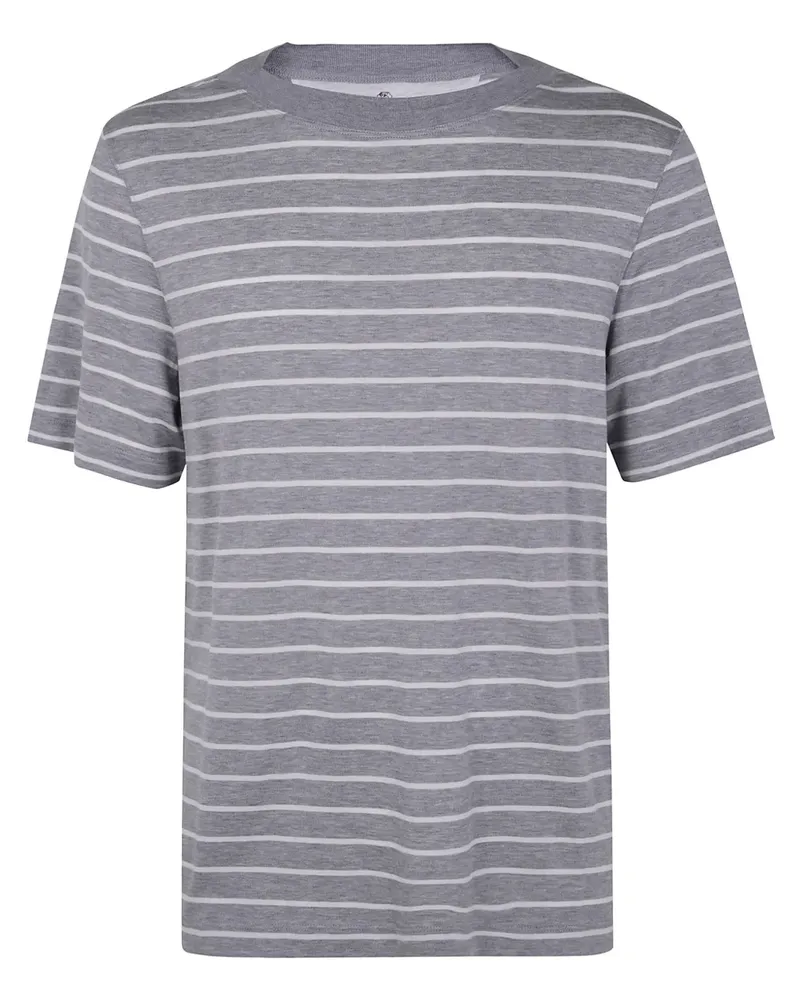Brunello Cucinelli Gestreiftes T-Shirt - Grau Grau