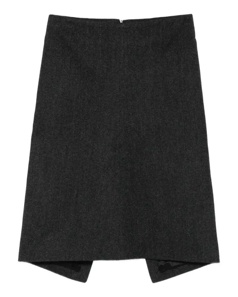 Totême Twill-Midirock im Anzug-Look - Grau Grau