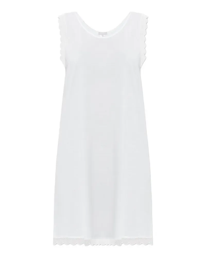 Hanro scalloped-trim nightdress - Weiß Weiß