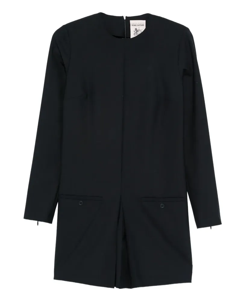 Semicouture Klassischer Playsuit - Blau Blau