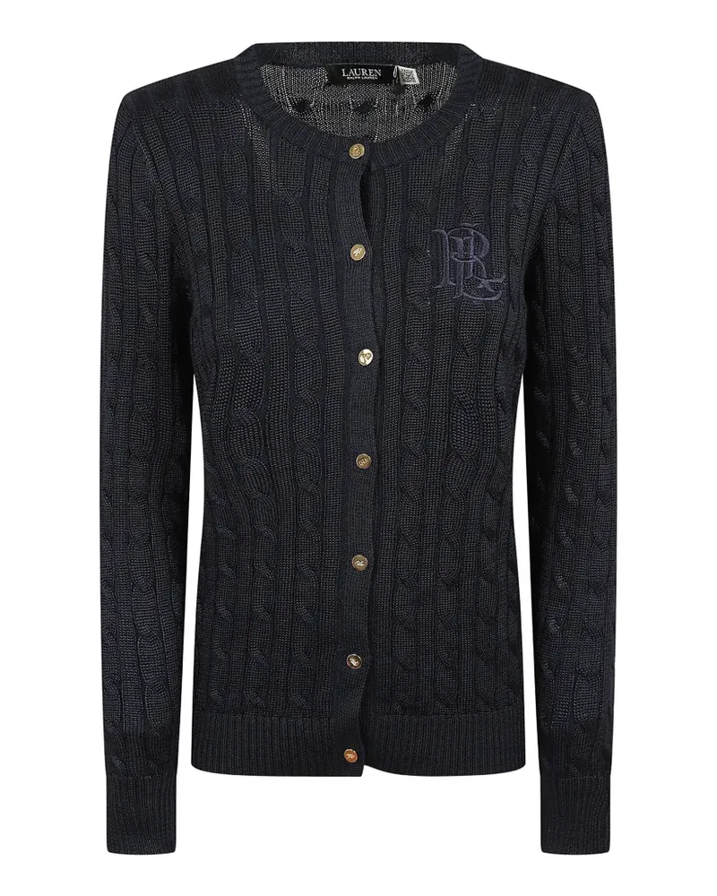 Ralph Lauren Cardigan mit Zopfmuster - Blau Blau