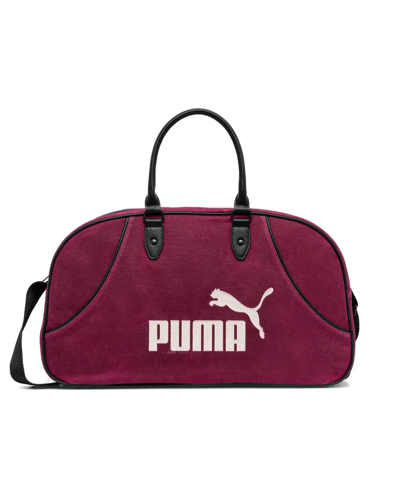Puma logo-embroidered holdall bag - Rot Rot