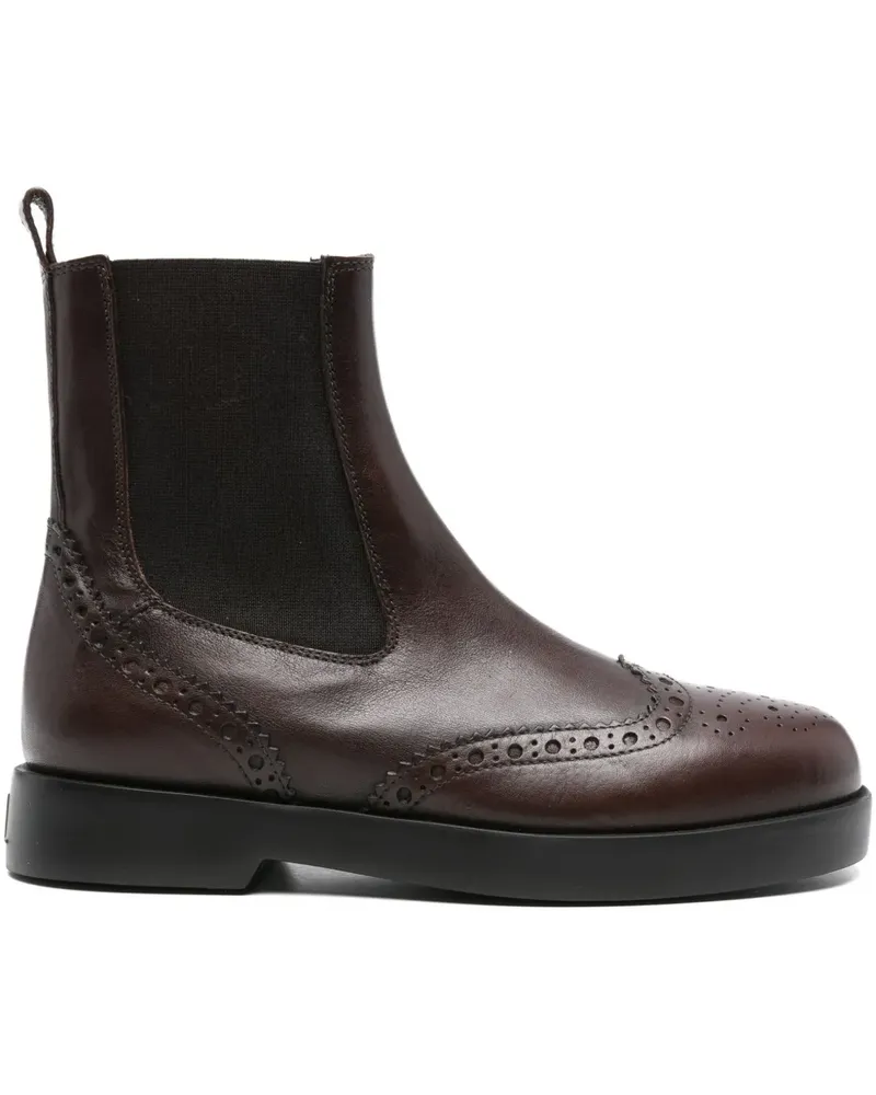 Attilio Giusti Leombruni Budapester-Stiefel mit elastischen Einsätzen - Braun Braun
