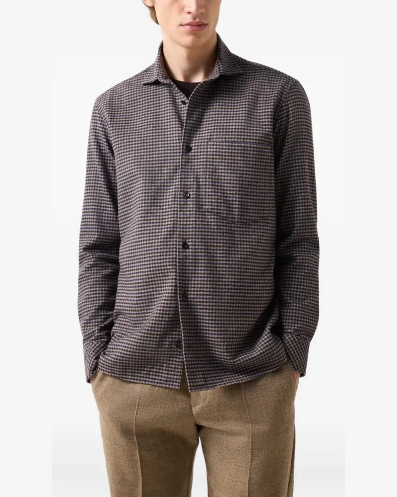 Bogner Hardy Hemd mit Check-Muster - Braun Braun