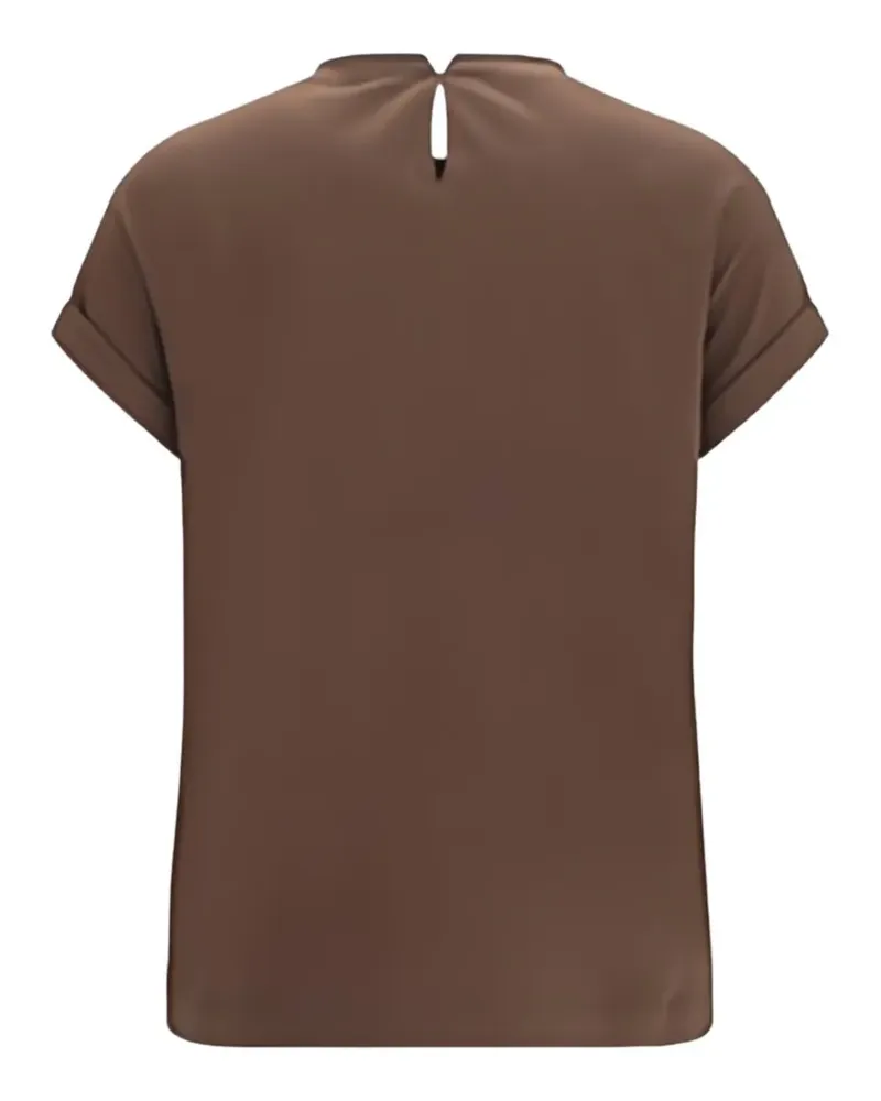Brunello Cucinelli Monili-trim T-shirt - Braun Braun
