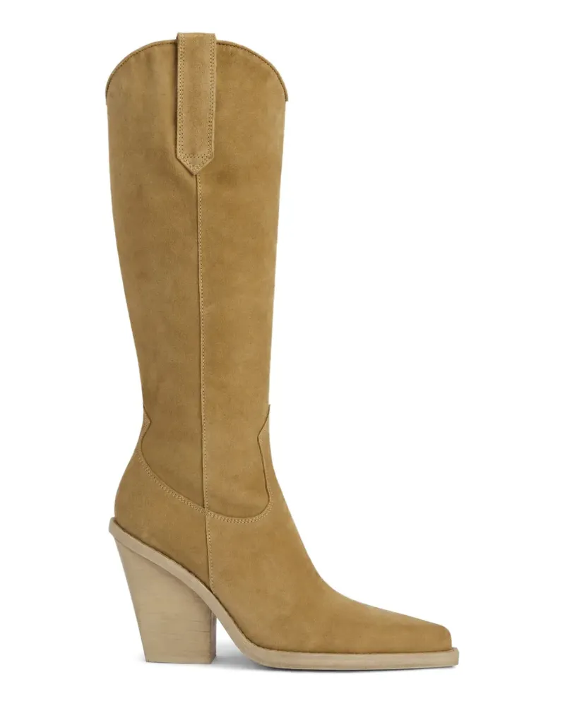 Paris Texas Vegas knee-high boots - Nude Nude