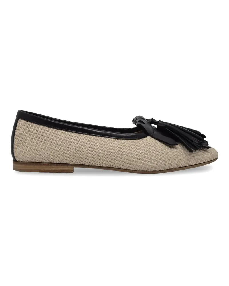 Henderson Soleil tassel fringe loafers - Nude Nude
