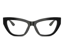 Brille mit Cat-Eye-Gestell - Schwarz