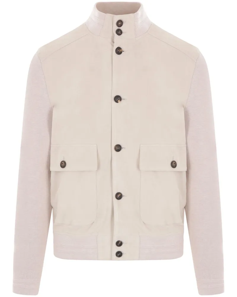 Eleventy Jacke aus Wildleder - Nude Nude