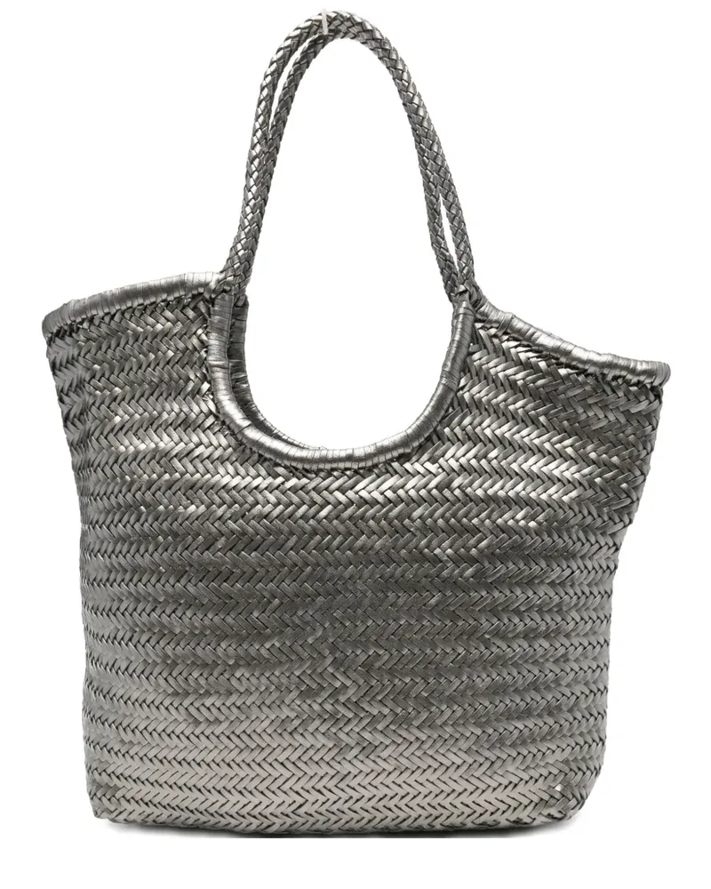 Dragon Diffusion Diagonal woven tote bag - Grau Grau
