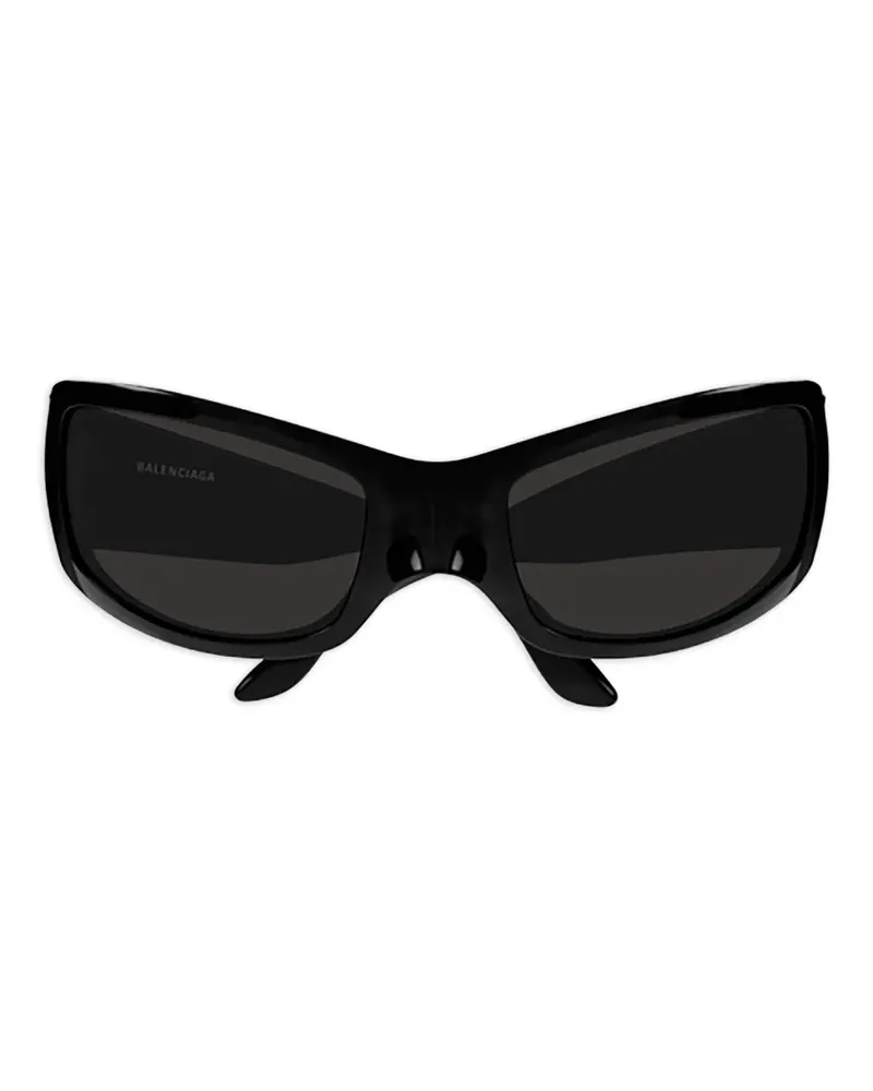 Balenciaga Sonnenbrille mit eckigem Gestell - Schwarz Schwarz