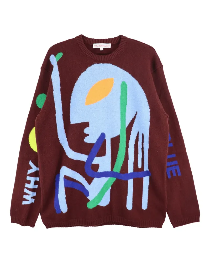 Walter van Beirendonck Why Be Blue Pullover - Braun Braun