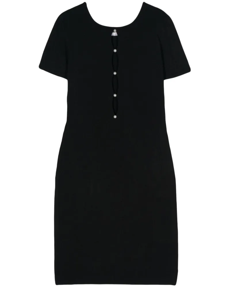 Dsquared2 Schmales Kleid mit Cut-Out - Schwarz Schwarz