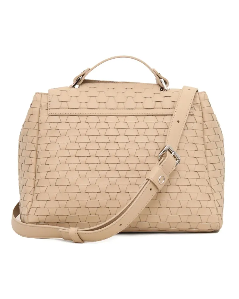 Orciani Gewebte Schultertasche - Nude Nude