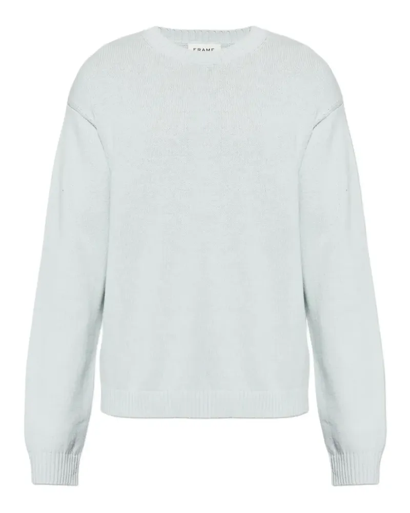 Frame Denim Pullover mit geripptem Besatz - Blau Blau