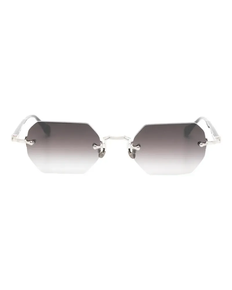 MATSUDA rimless geometric-frame sunglasses - Silber Silber