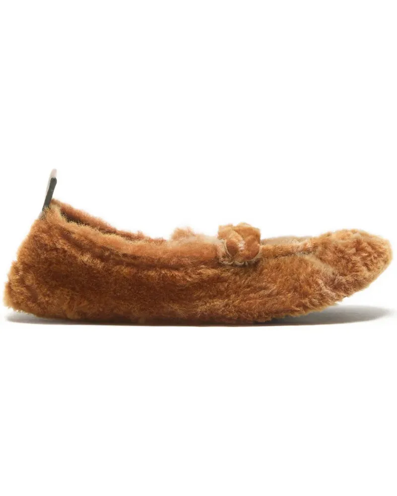 Acne Studios Loafer mit Shearling-Futter - Braun Braun