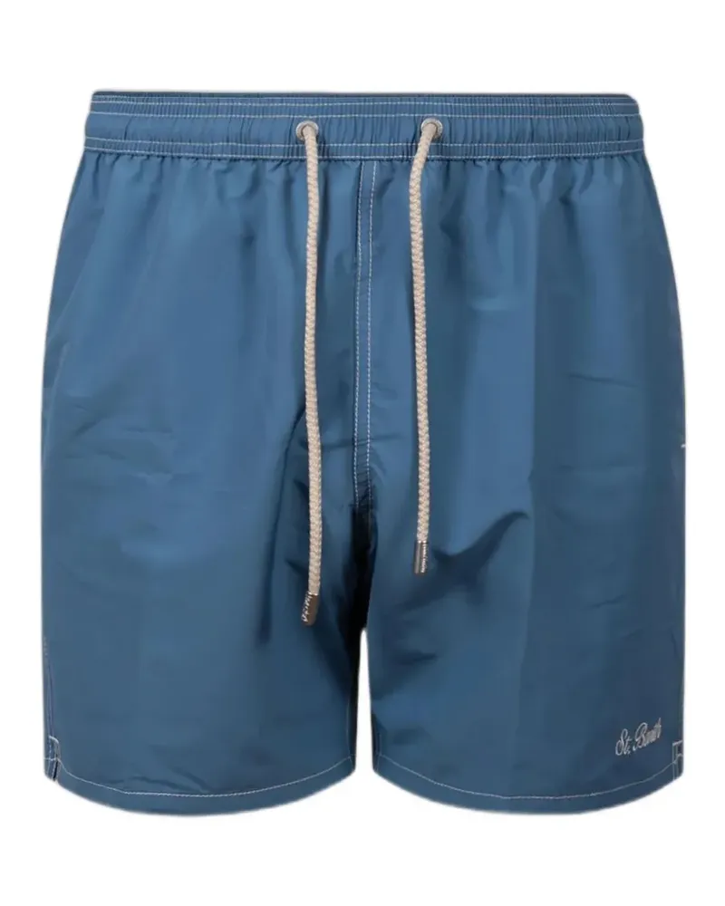 MC2 Saint Barth Patmos logo-embroidered drawstring swim shorts - Blau Blau