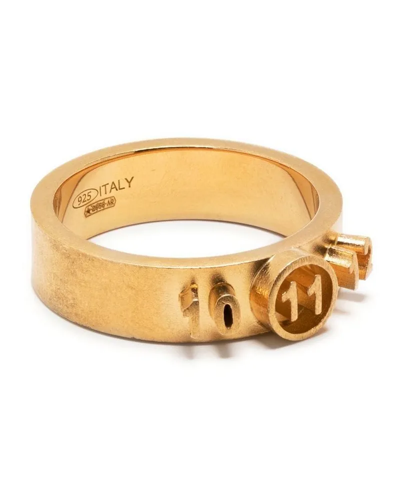 Maison Margiela Numerical Ring mit Gravur - Gold Gold