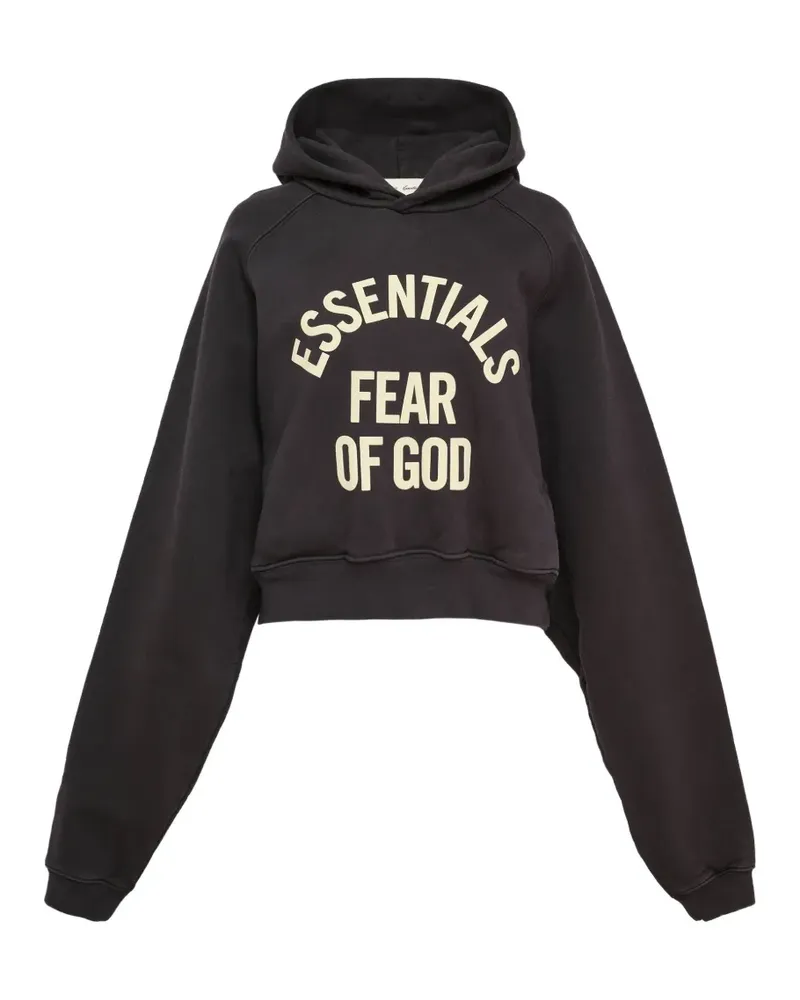 Fear of God logo-print hoodie - Schwarz Schwarz
