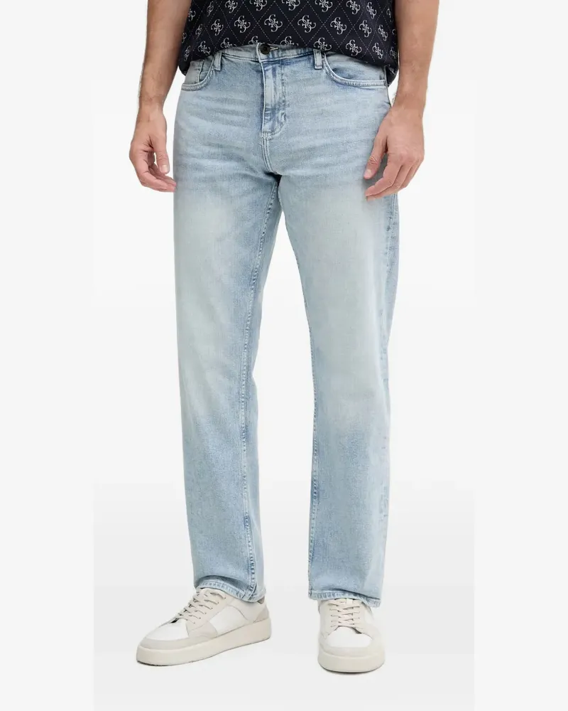 Lindbergh faded straight-leg jeans - Blau Blau