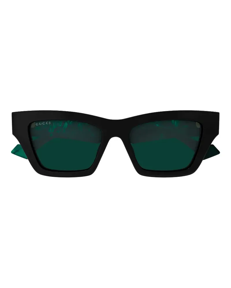 Gucci Cat-Eye-Sonnenbrille mit GG - Schwarz Schwarz