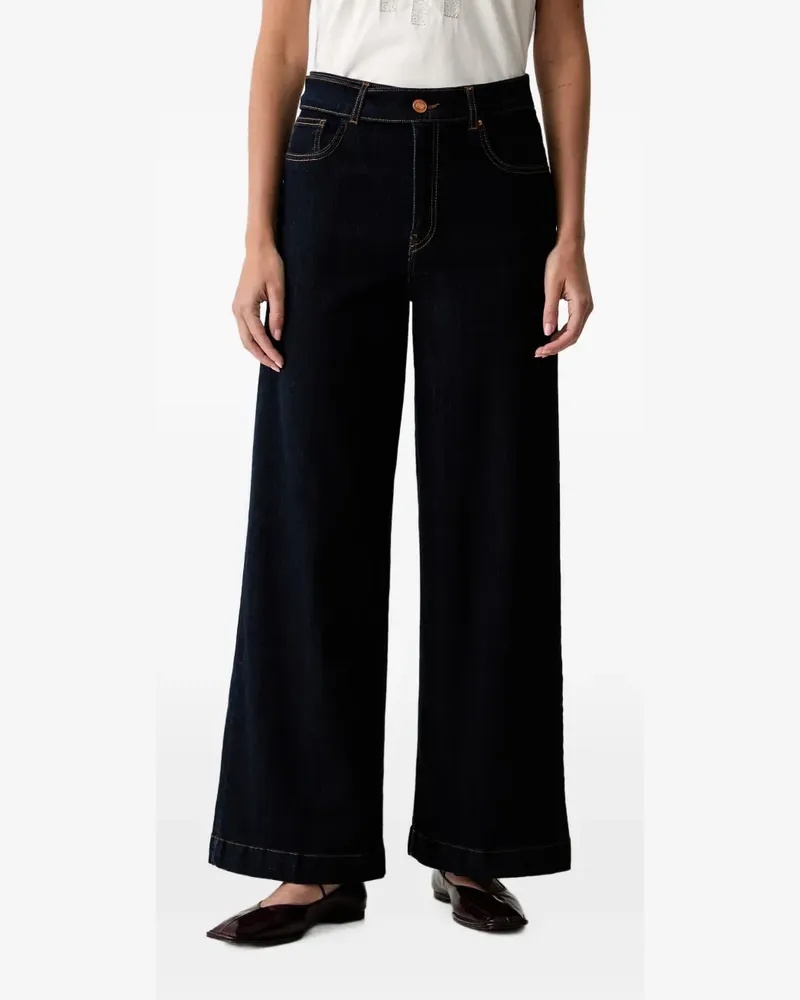Fracomina wide-leg jeans - Blau Blau