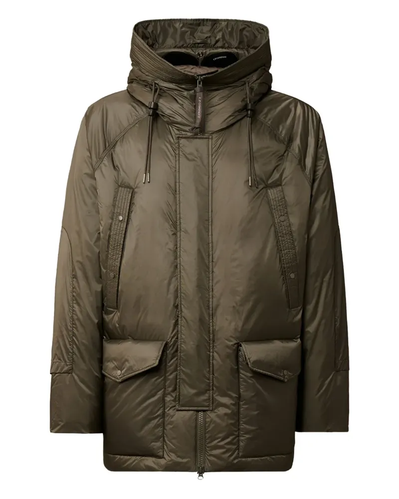 C.P. Company Goggle-detail puffer jacket - Grau Grau