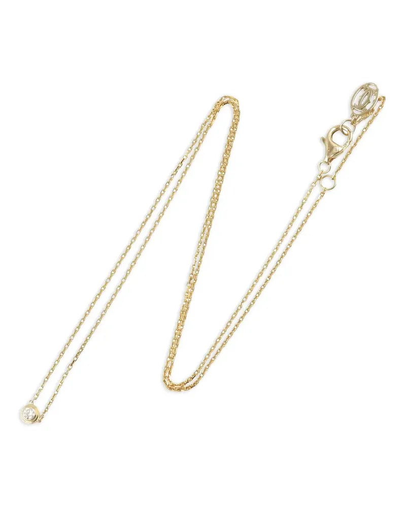 Cartier 2010s 18kt XS d'Amour Gelbgoldhalskette mit Diamant Gold