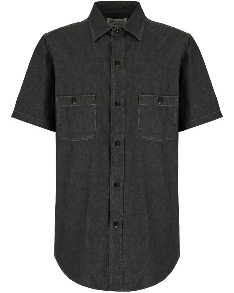 Maison Margiela Klassisches Jeanshemd - Schwarz Schwarz
