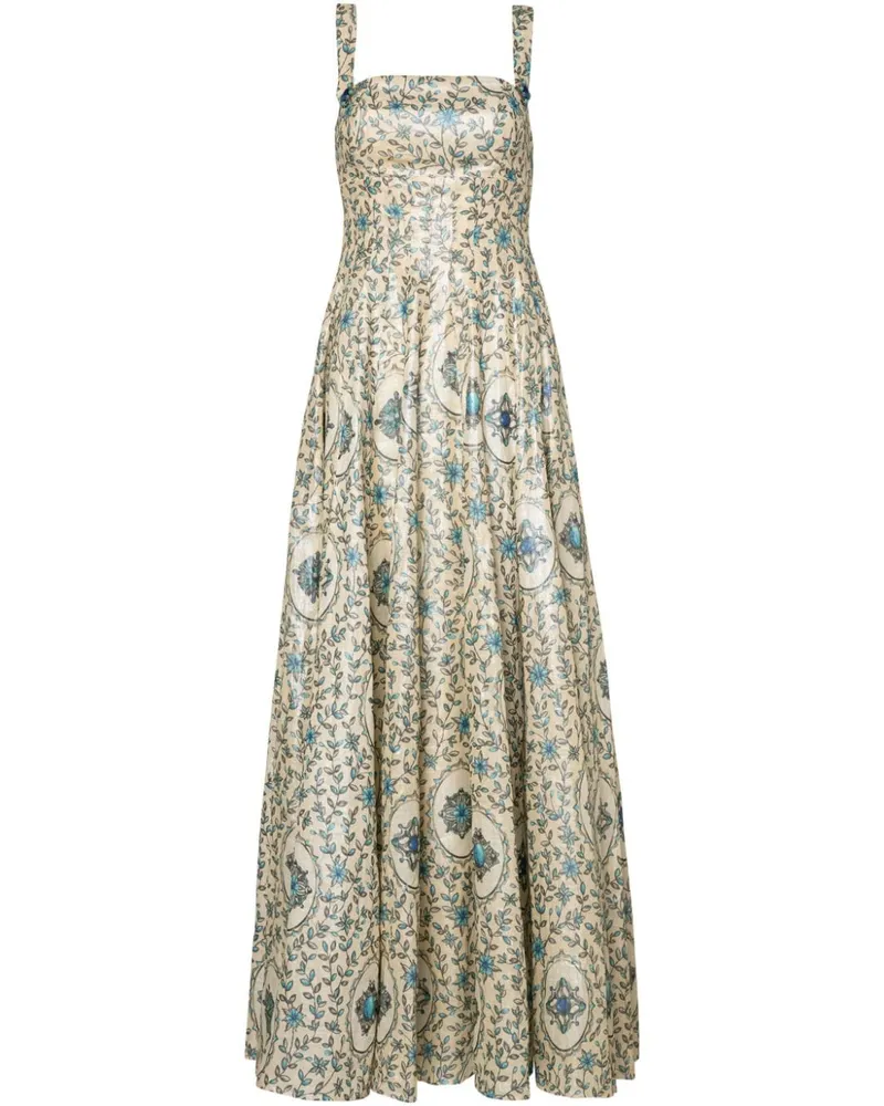 AGUA BENDITA Aguamarina Platero Maxikleid - Nude Nude
