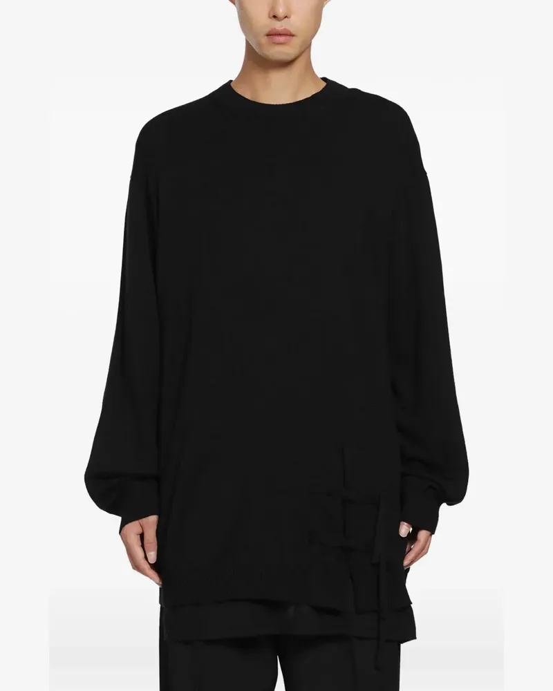 Yohji Yamamoto round-neck sweater - Schwarz Schwarz