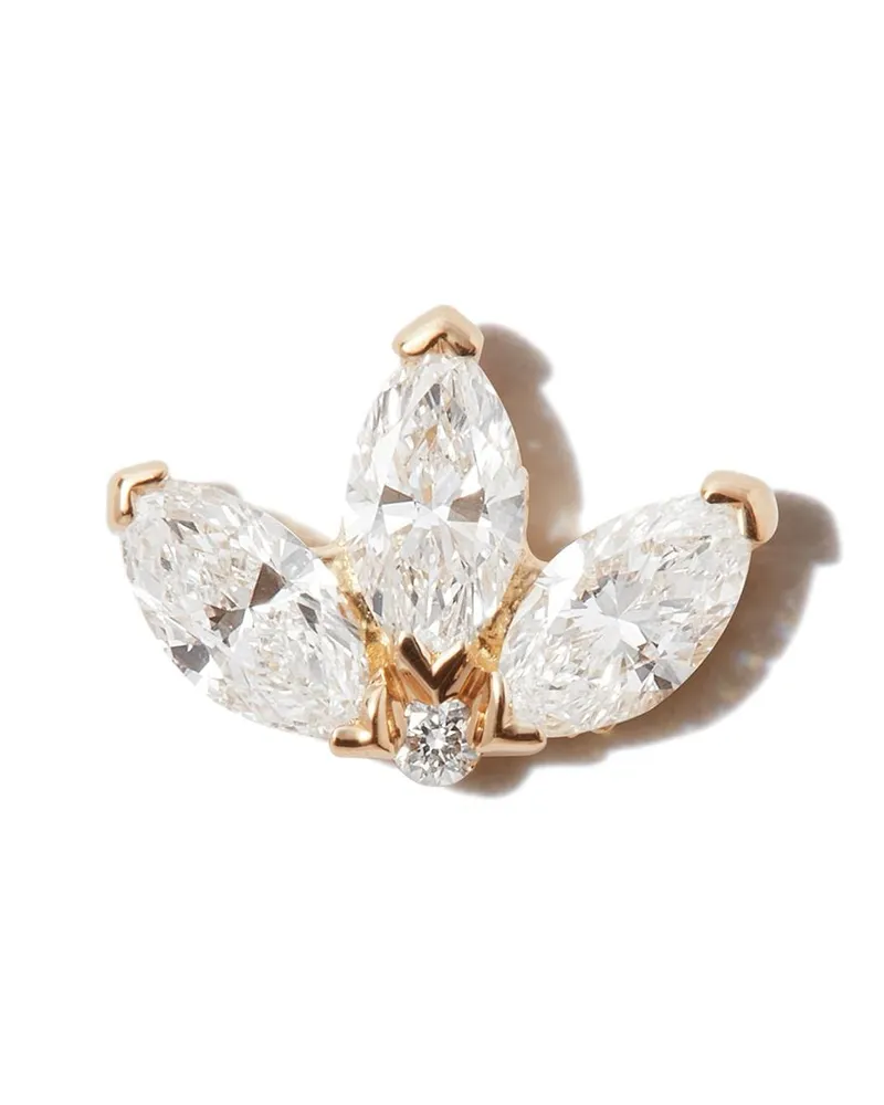 Maria Tash 18kt Engraved Lotus Gelbgoldohrring Gold