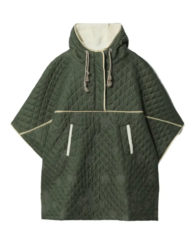 BAPE quilted hooded jacket - Grün Grün